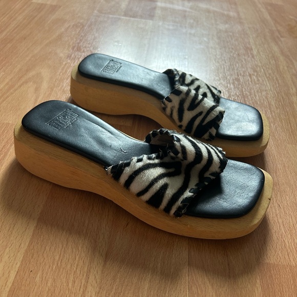 Y2K wooden slides / sandals - Picture 10 of 15
